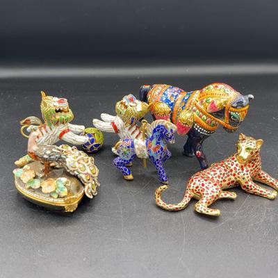 AZ927J Animal Trinket Boxes