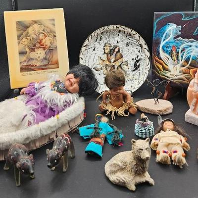 AZ510J Native American Decor Small Dolls
