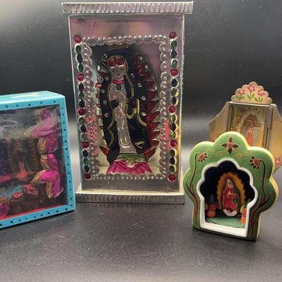 AZ501J Virgin Of Guadalupe Mini Shadow Box 