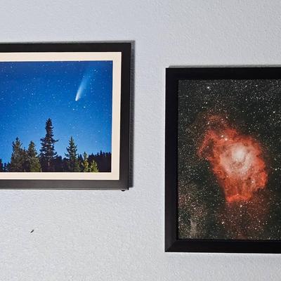 AZ512J 2 Northern Lights Space Falling Star Type Art