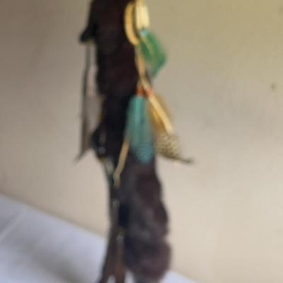 AZ848J Native American Ceremonial Staff Or Walking Stick