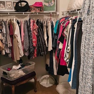 Full closet with ladies clothing $1.50 each