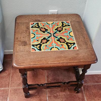 1920's Catalina Tile Top Table