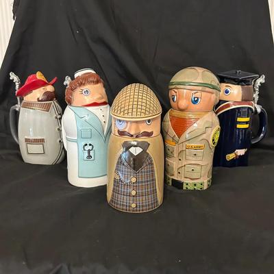 Schultz & Dooley Webco Utica Club Beer Steins 