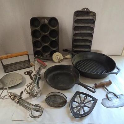 Griswold, Lodge & More Vintage Kitchen Tools