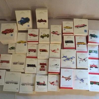 Hallmark Keepsake - Planes, Trains, & Car Ornaments 