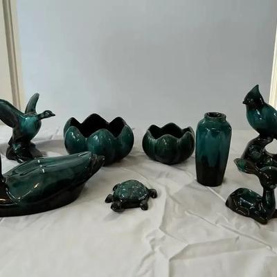 Vintage Blue Mountain Pottery Ceramic Animal Figurines & Bowls 