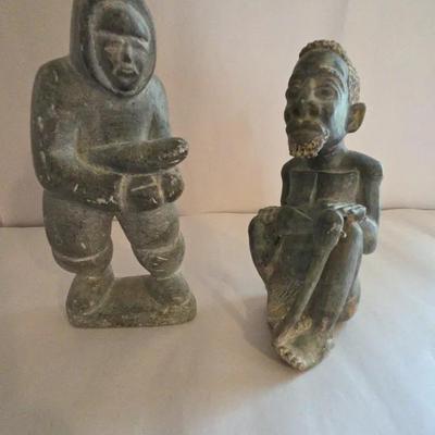 Shona Stone & Inuit Soapstone Figures
