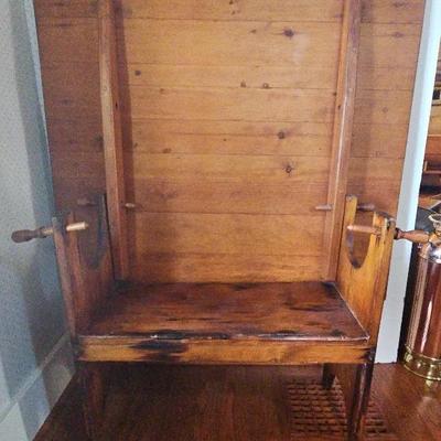 Antique Pine Bench Table