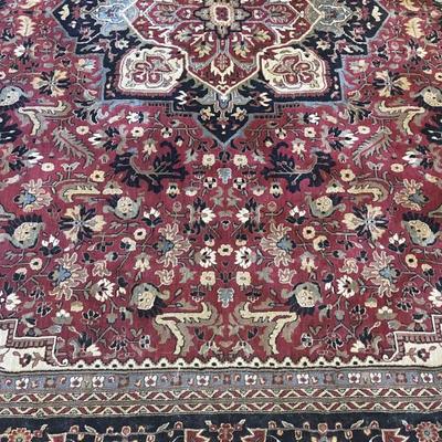 The large 9x13 dining rug