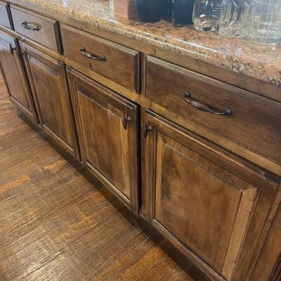 Cabinets and granite