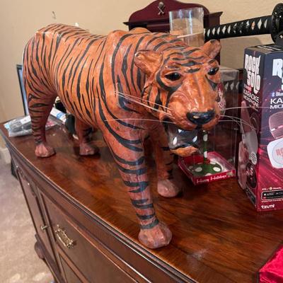 Leather wrapped tiger