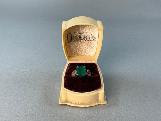 10K GF Ring with Art Deco Presentation Box
