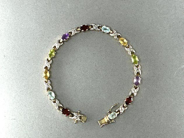 Sterling and Gemstone Bracelet