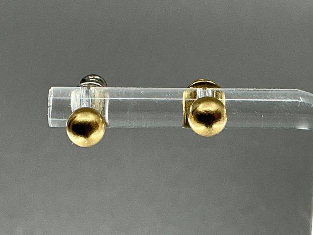 14K Gold Ball Stud Earrings