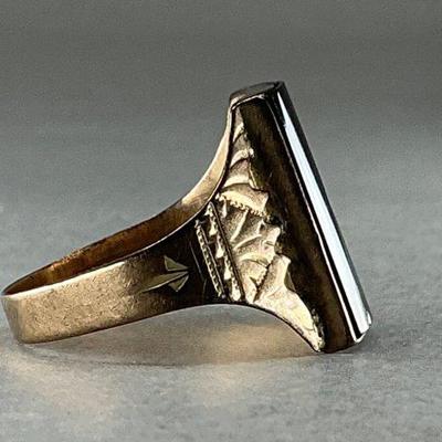 14K Intaglio Men's Ring