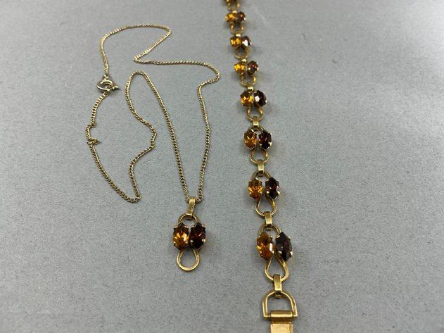 12K GF Necklace and Bracelet