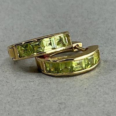 14K Peridot Earrings