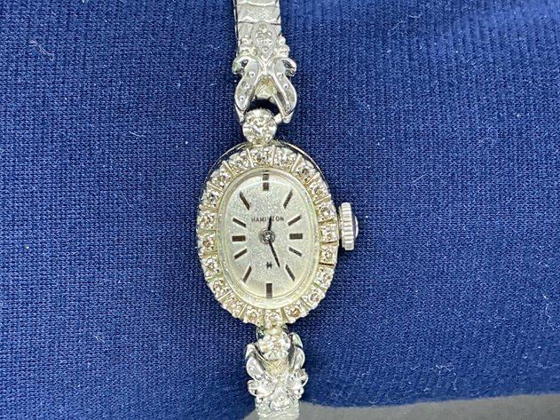 14K Diamond Hamilton Wristwatch