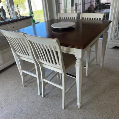 Pub Table with 4 Chairs