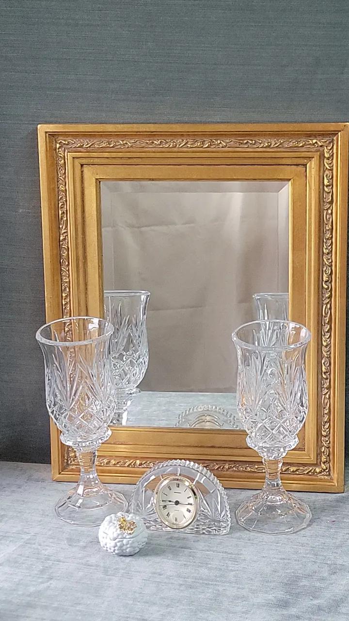 Crystal And Gold Decor Featuring Godinger And \nMoriyami Mori-Machi