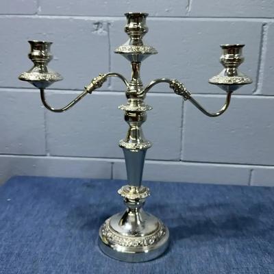 Antique Silver Plated Candelabra 
