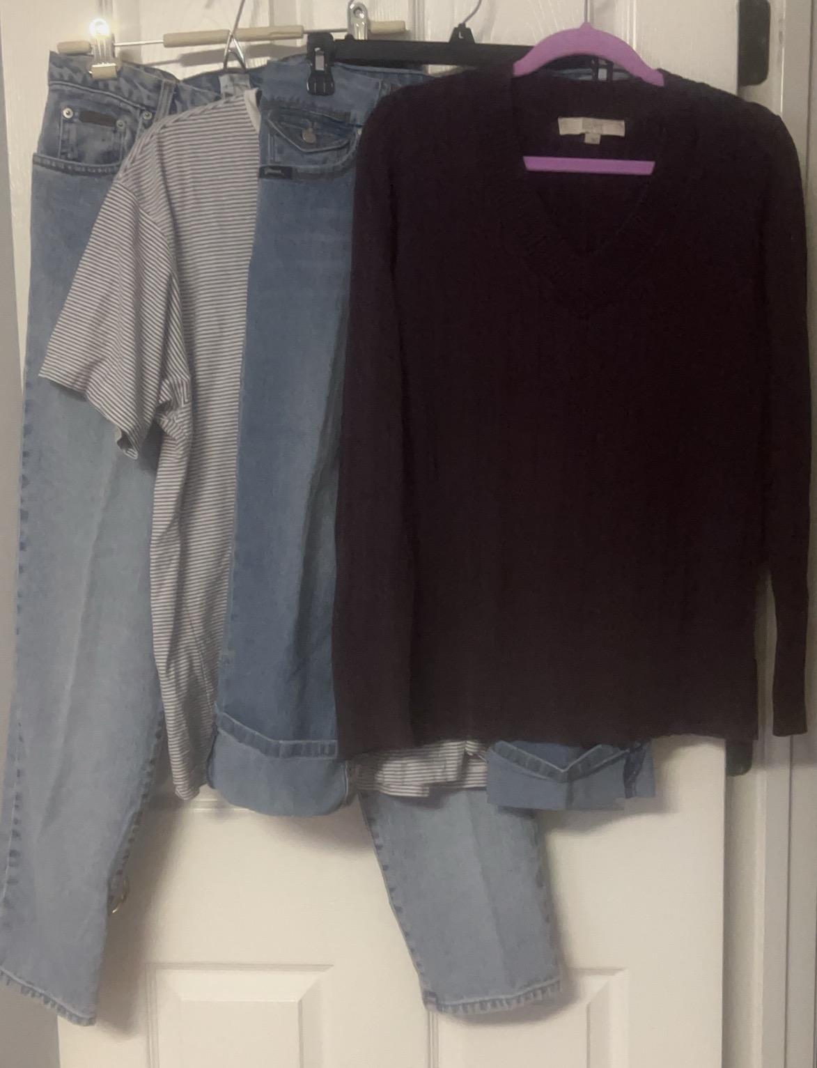 Jeans Size 10/12 & Tops Large