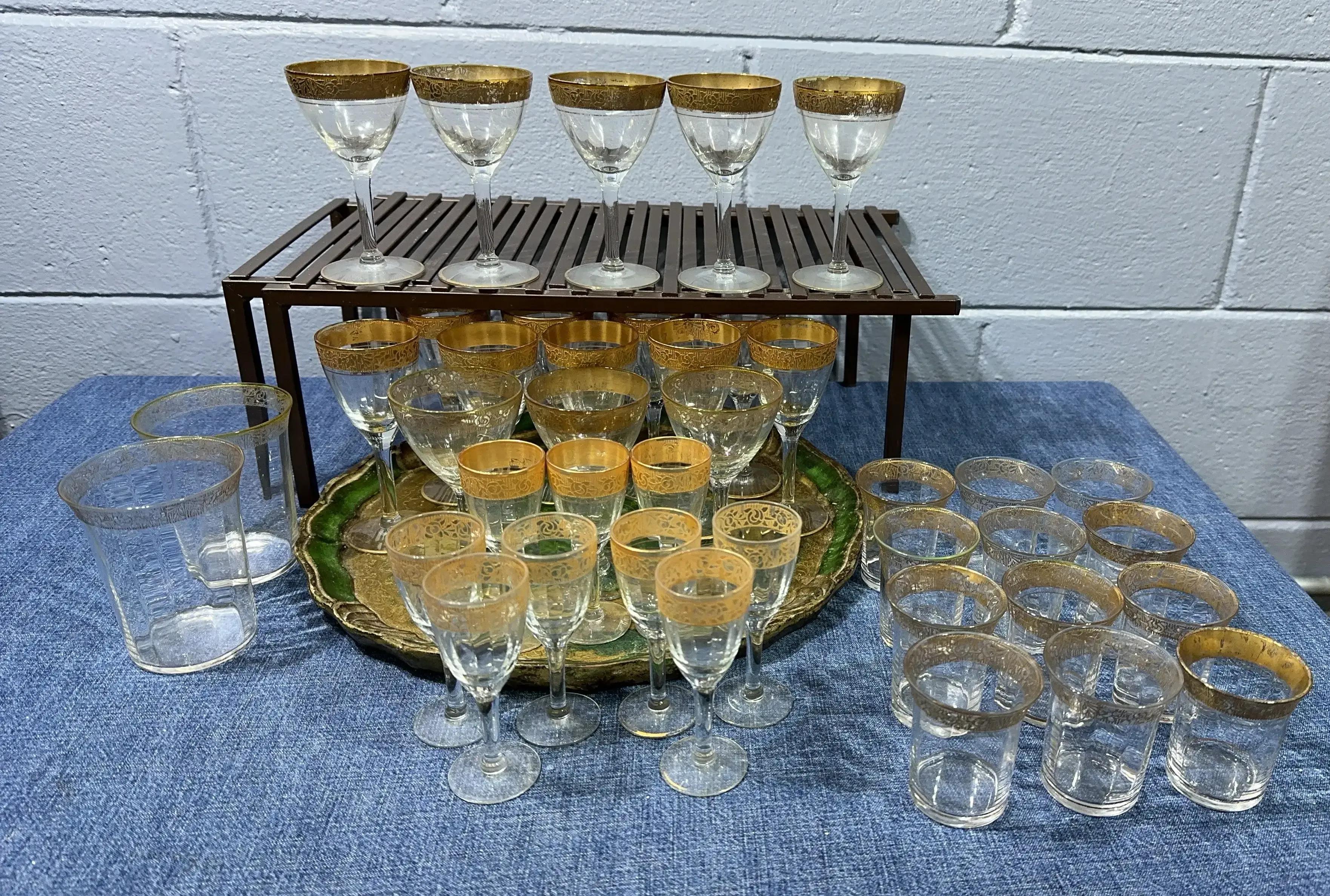 Tiffin-Franciscan crystal glasses