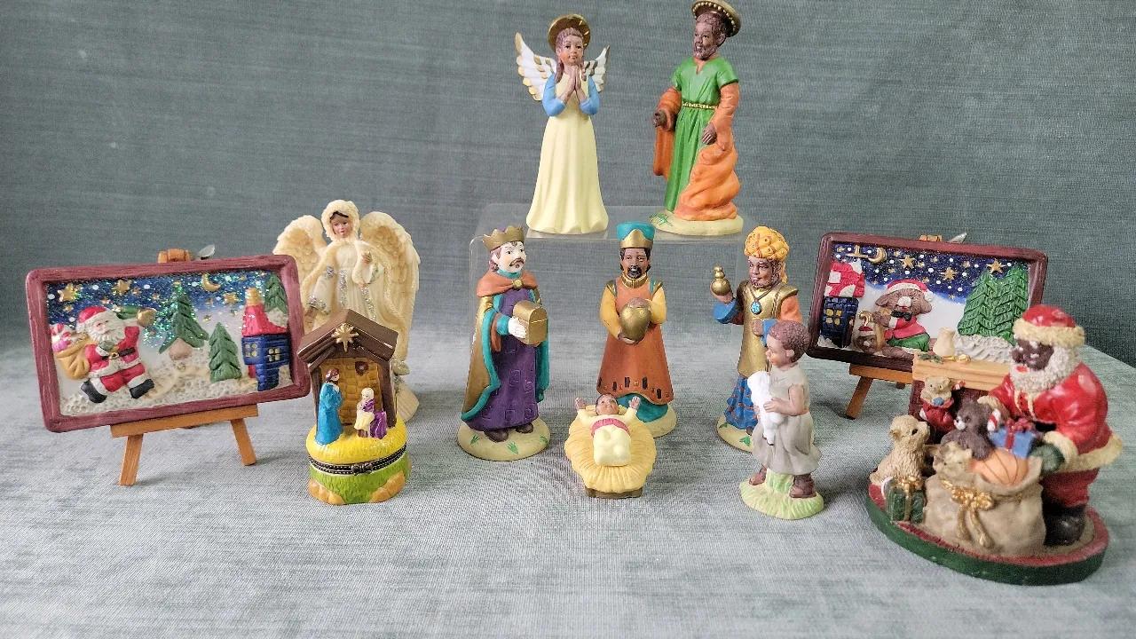 Vintage Spirit Of Christmas Decor Featuring Trinity Broadcasting Trinket Box