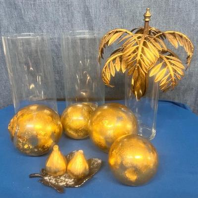 Gold & Bronze Candle Holders & Fig shakers