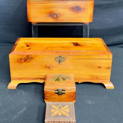 Cedar Boxes + More Wooden Latch Boxes 