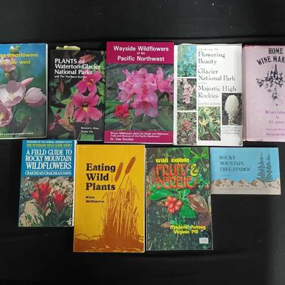 Lot of 9 Vintage & Modern Nature and Foraging Books