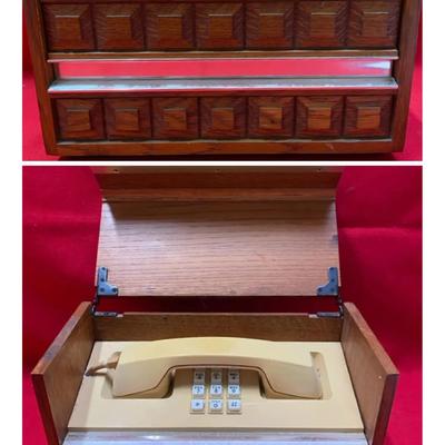 Vintage MCM Brutalist Western Electric Stowaway Telephone