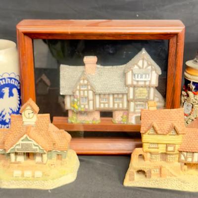 David Winter Cottages With Beer Steins 