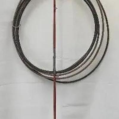 Vintage Agate Brand Fishing Rod with Reel & “Saturday Nite Special” Lariat Rope
