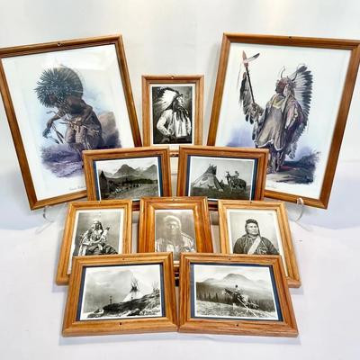 Vintage Native American Prints & Photographs – Bodmer, Ronald W. Reed, Rinehart, Curtis, Tribal Lead