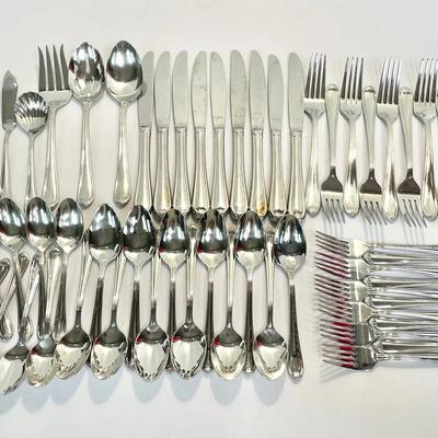 59-Piece Stainless Steel Flatware Set by Lenox