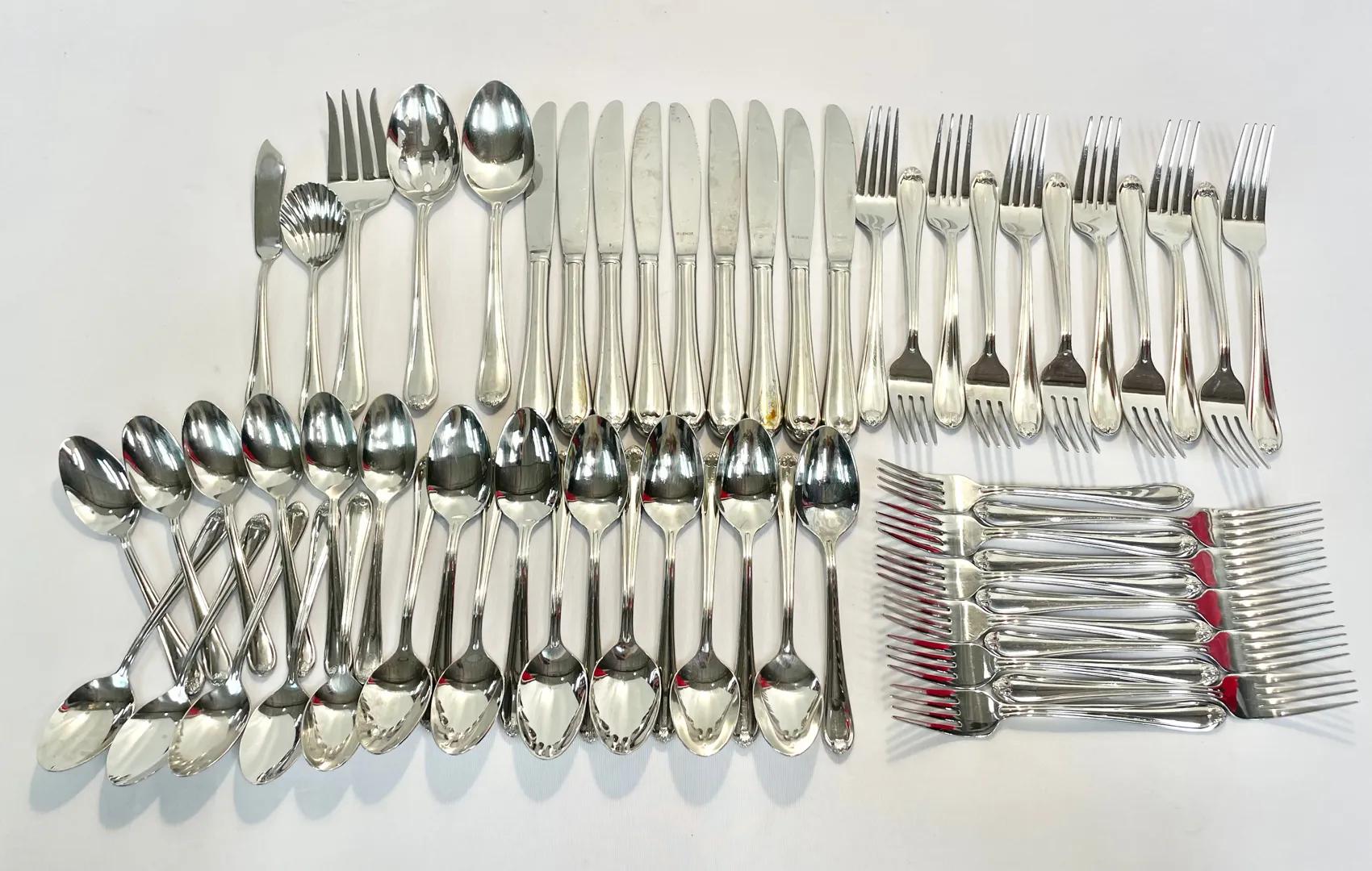 59-Piece Stainless Steel Flatware Set by Lenox