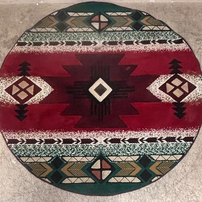 Round Southwest/Navajo Style Rug
