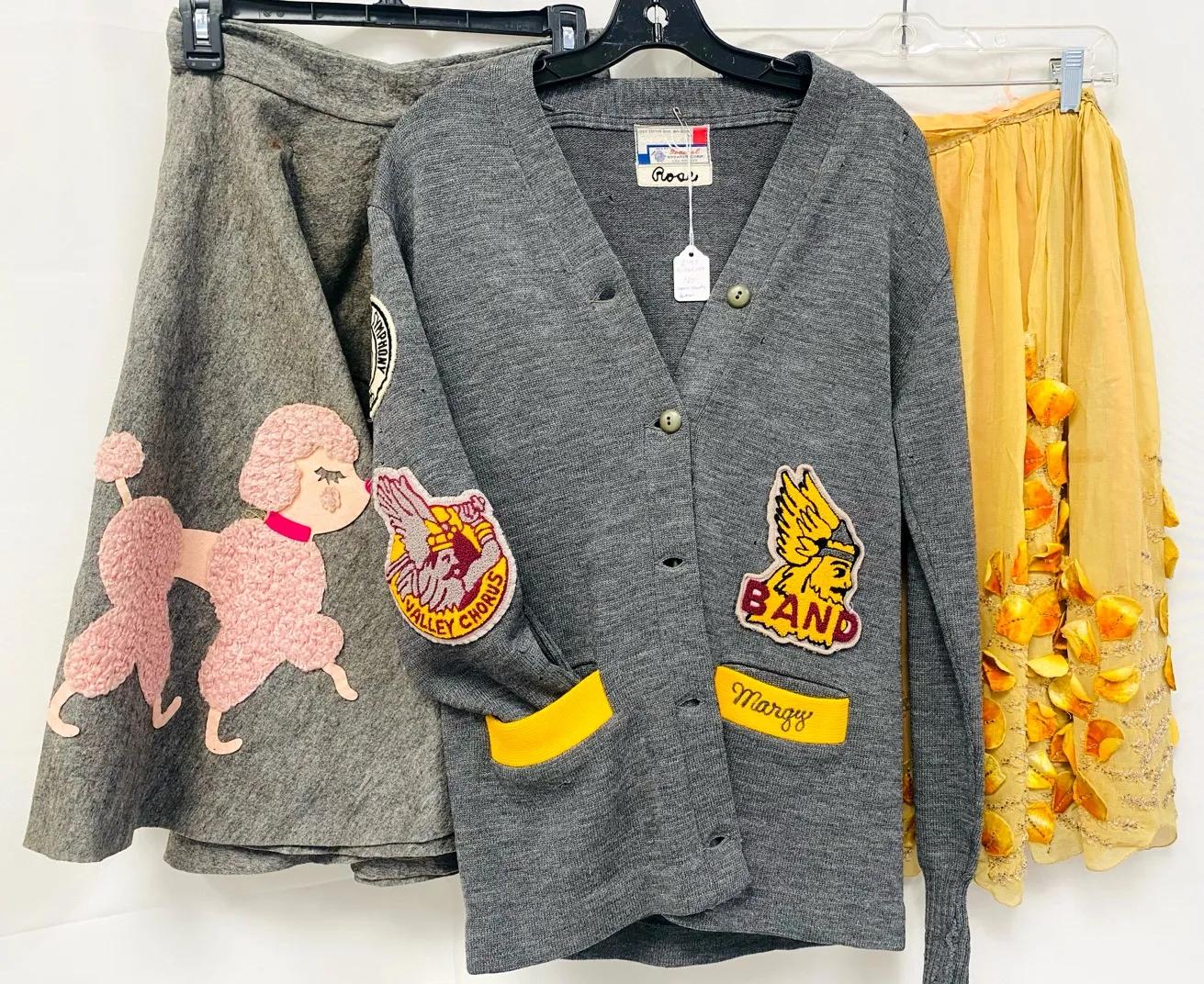 Vintage Poodle Skirt & Cardigan 