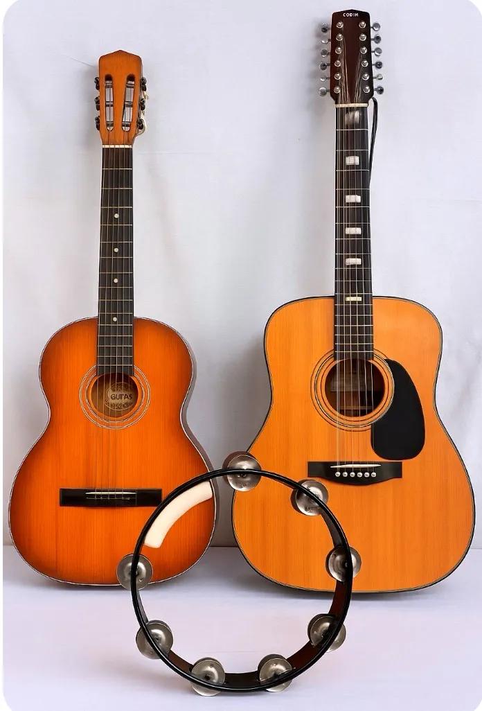 A Vintage Collection of String and Percussion Instruments