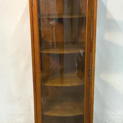 Antique Oak Curio Cabinet