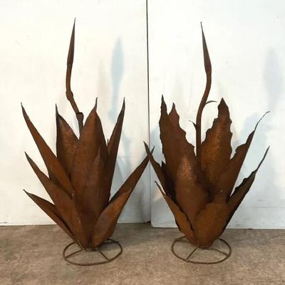 Rustic Metal Agave Yucca Garden Decor 