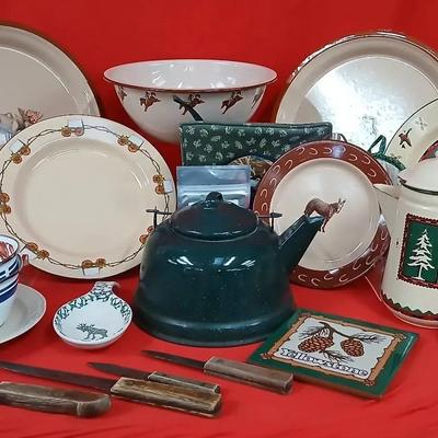 Marble Canyon & Lodge Metal Dinnerware