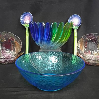 Decorative Art Glass & Ceramic Serving Collection