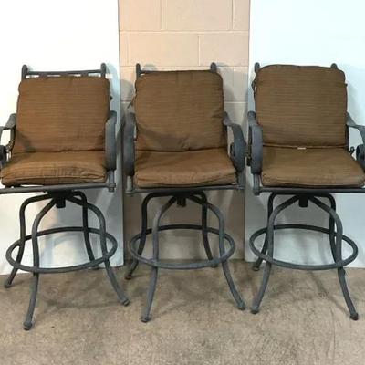 Aluminum Swivel Counter Height Bar Stools