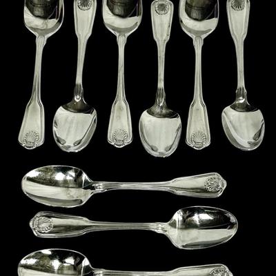 10-pc Set Towle “Boston Shell” Stainless Teaspoons – Vintage Flatware