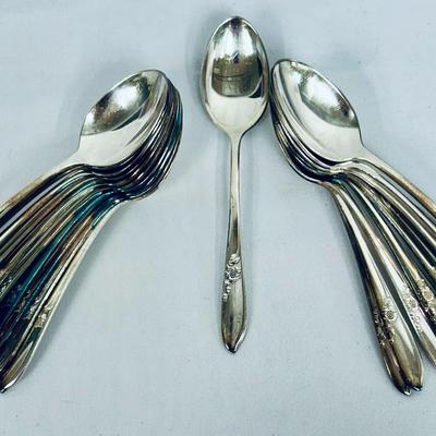 20-pc Set Gorham Silverplate Teaspoons – “Aloha” Pattern