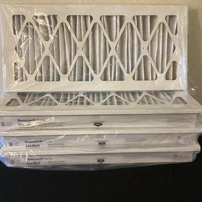 Four Brand New Honeywell 14x30x3 Air Filters 