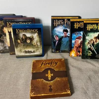 Harry Potter, Lord of the Rings and A Firefly 15Th Anniversary Collectors Edition DVDs